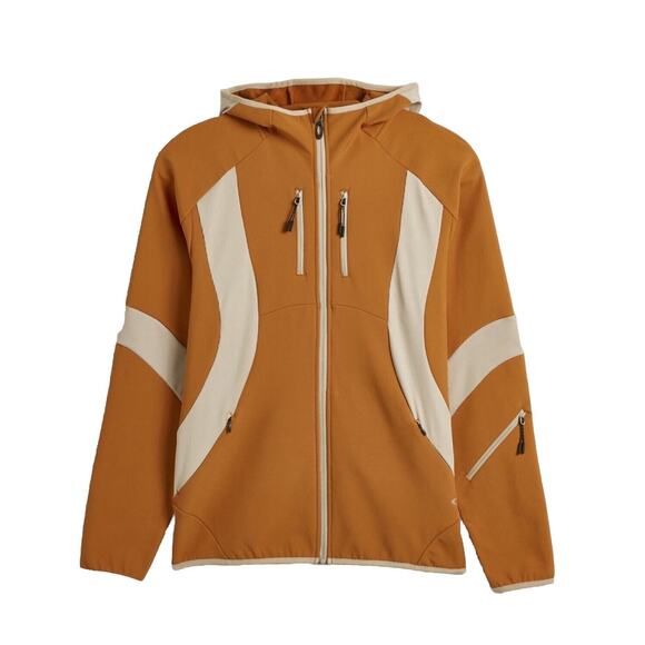 OAKLEY Latitude Arc Full Zip Jacket Size Medium Orange New With Tags - Picture 1 of 6